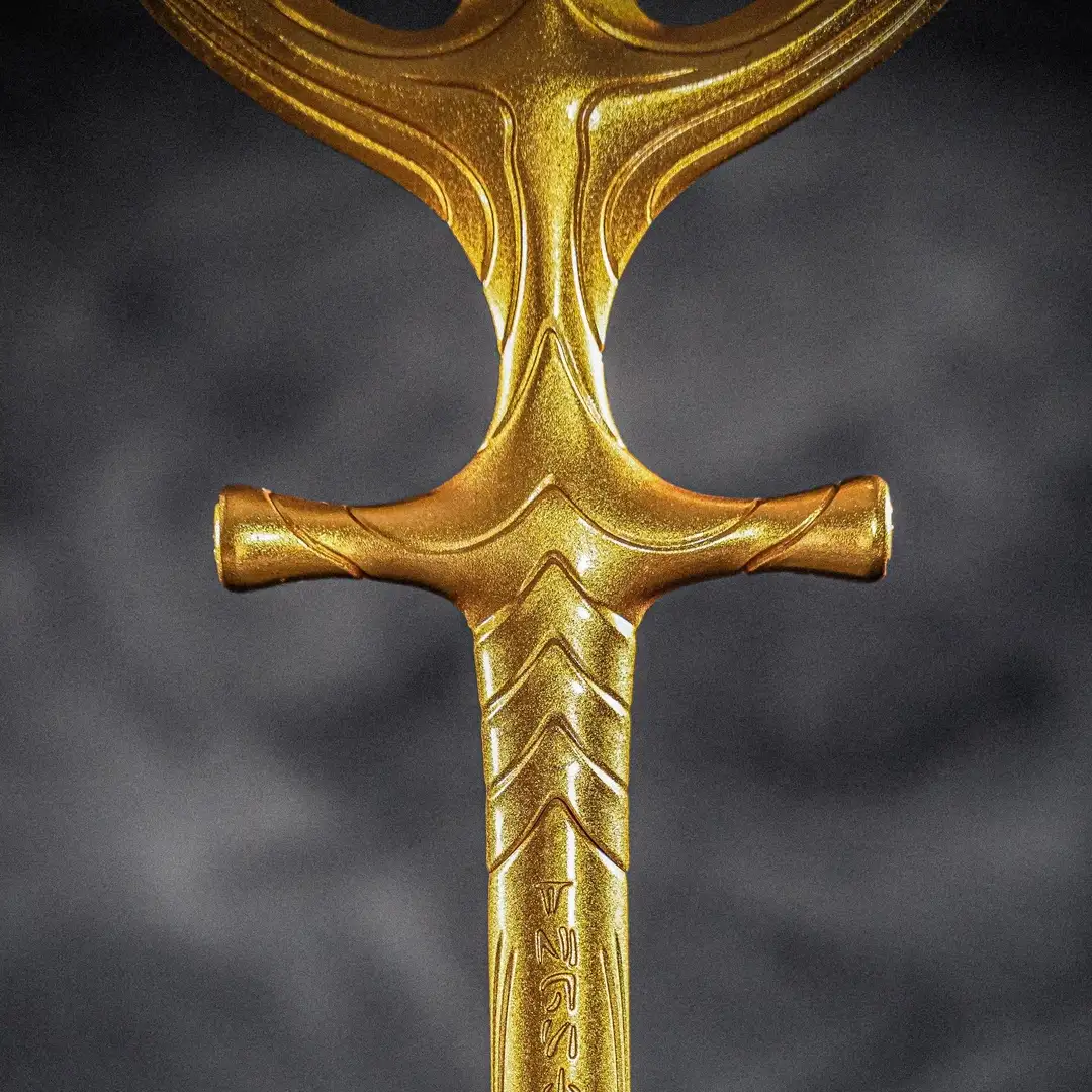 Premium Golden Trident 1:1 Scale Collectible Replica - Back View