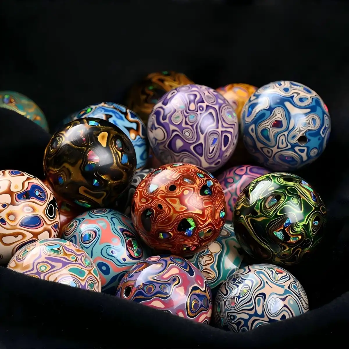 Chinese Lacquerware & Urushi, Single Buddha Mala Beads - Lifestyle Display