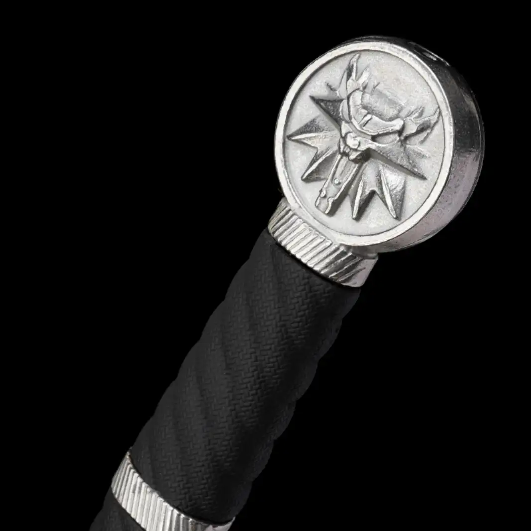 Wolven Steel Sword - The Witcher 3 Sword Raw Steel Fittings - Blunt Blade silver
