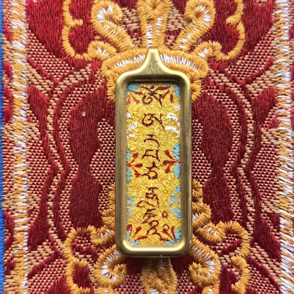 Sacred Art of Tibet: Authentic Hand-Painted Thangka by Master Artisans 30mm yellow
