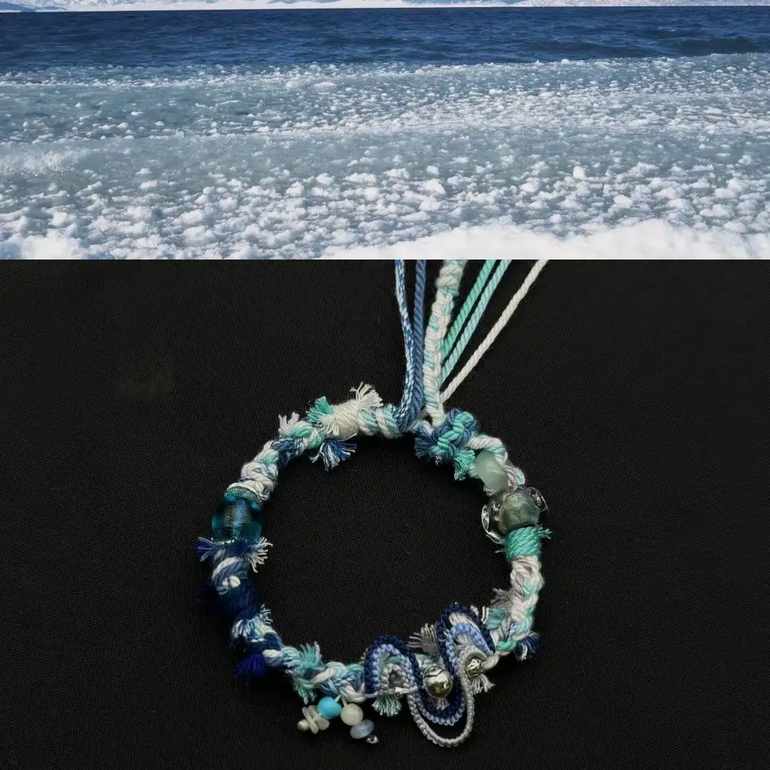 Himalayan Blessing: Handwoven Tibetan Lucky Knot Bracelet with Sacred Charms regular namtso