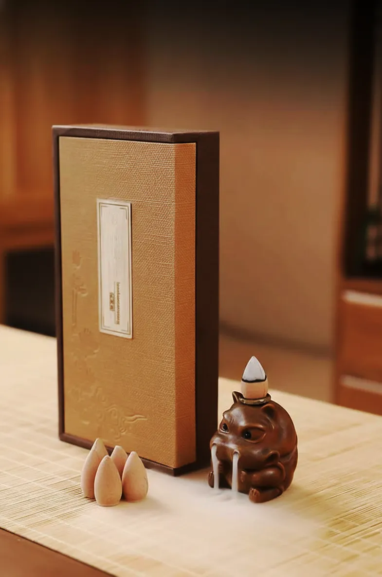 Premium Natural Backflow Incense Cones (Gift Box - 5 Scents)