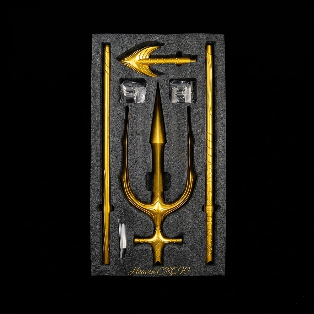 Premium Golden Trident 1:1 Scale Collectible Replica - Front View
