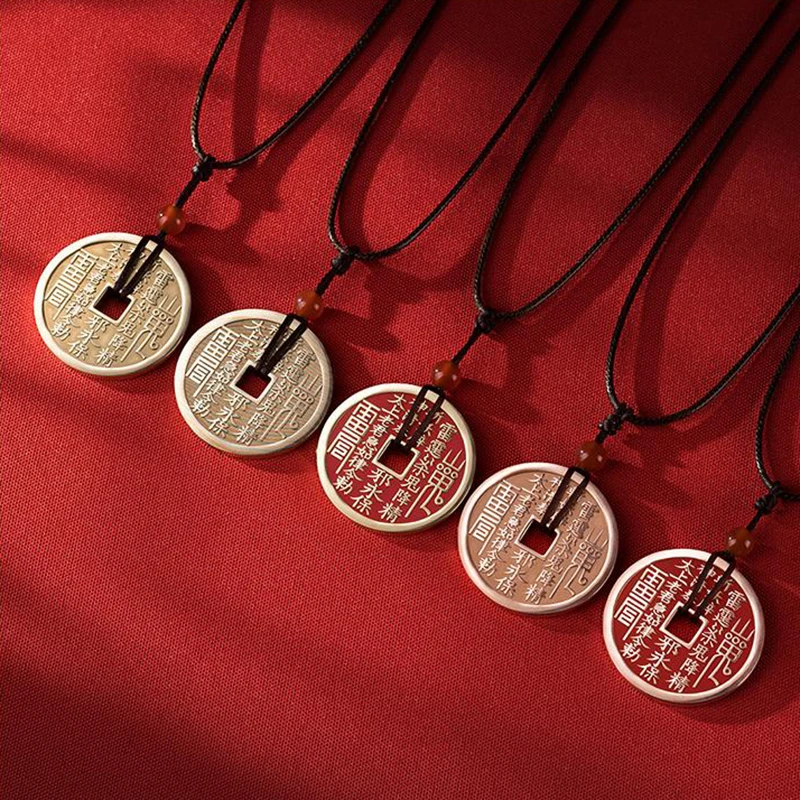 Mountain Spirit Talisman Coin - Taoism Charm - Lifestyle Display