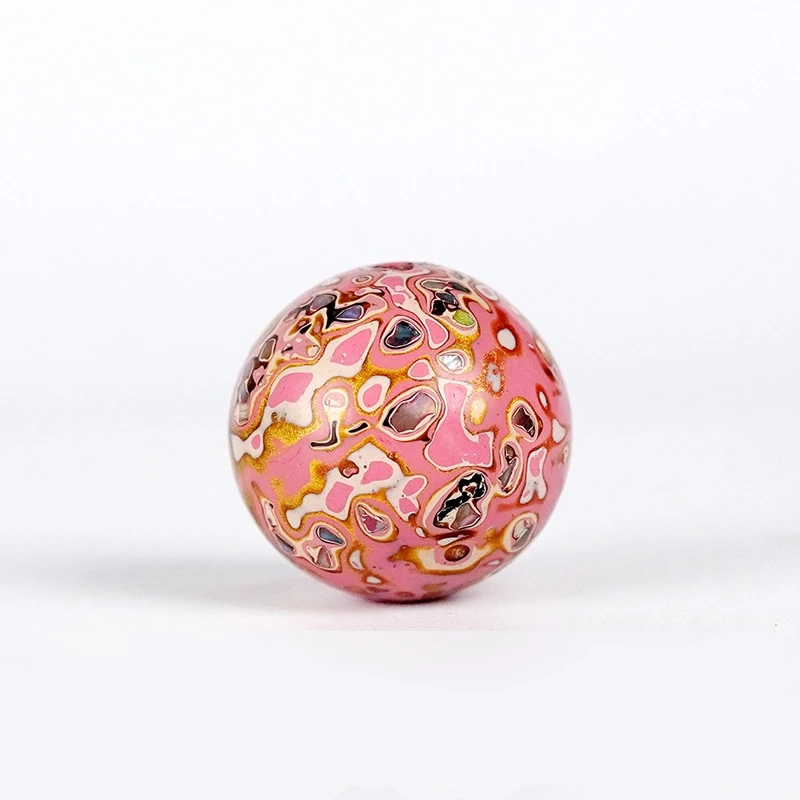 Chinese Lacquerware & Urushi, Single Buddha Mala Beads 12mm pink