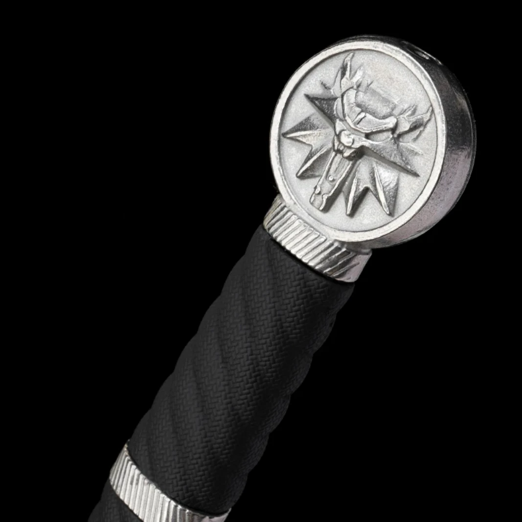 Wolven Steel Sword - The Witcher 3 Sword Raw Steel Fittings - Blunt Blade silver