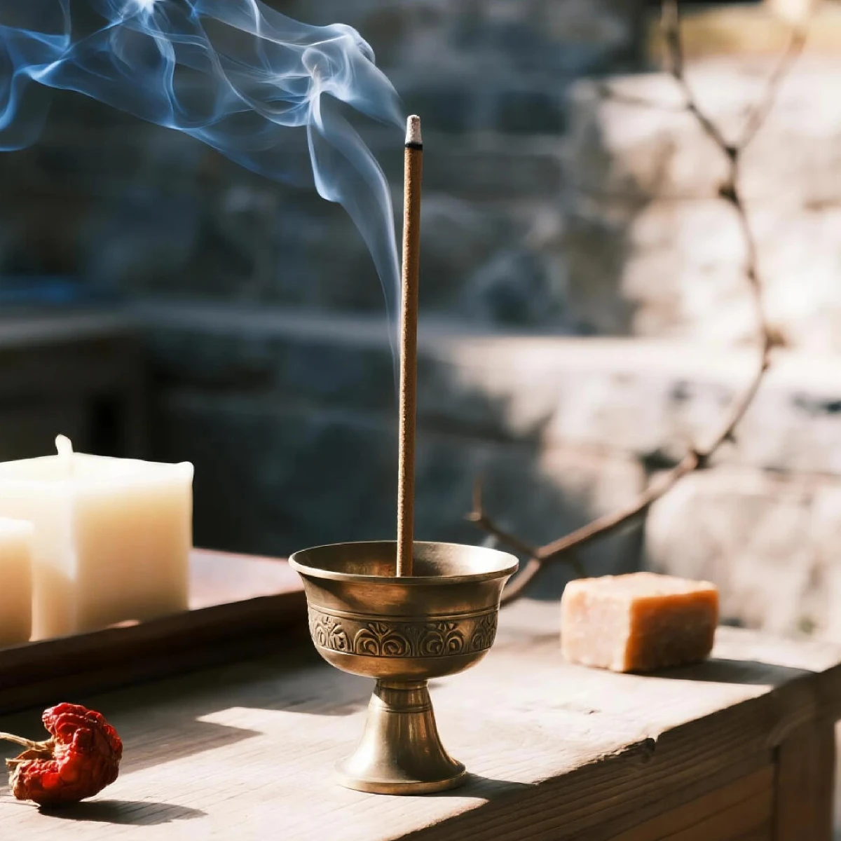 Traditional Sacred Tibetan Incense Sticks - Front View
