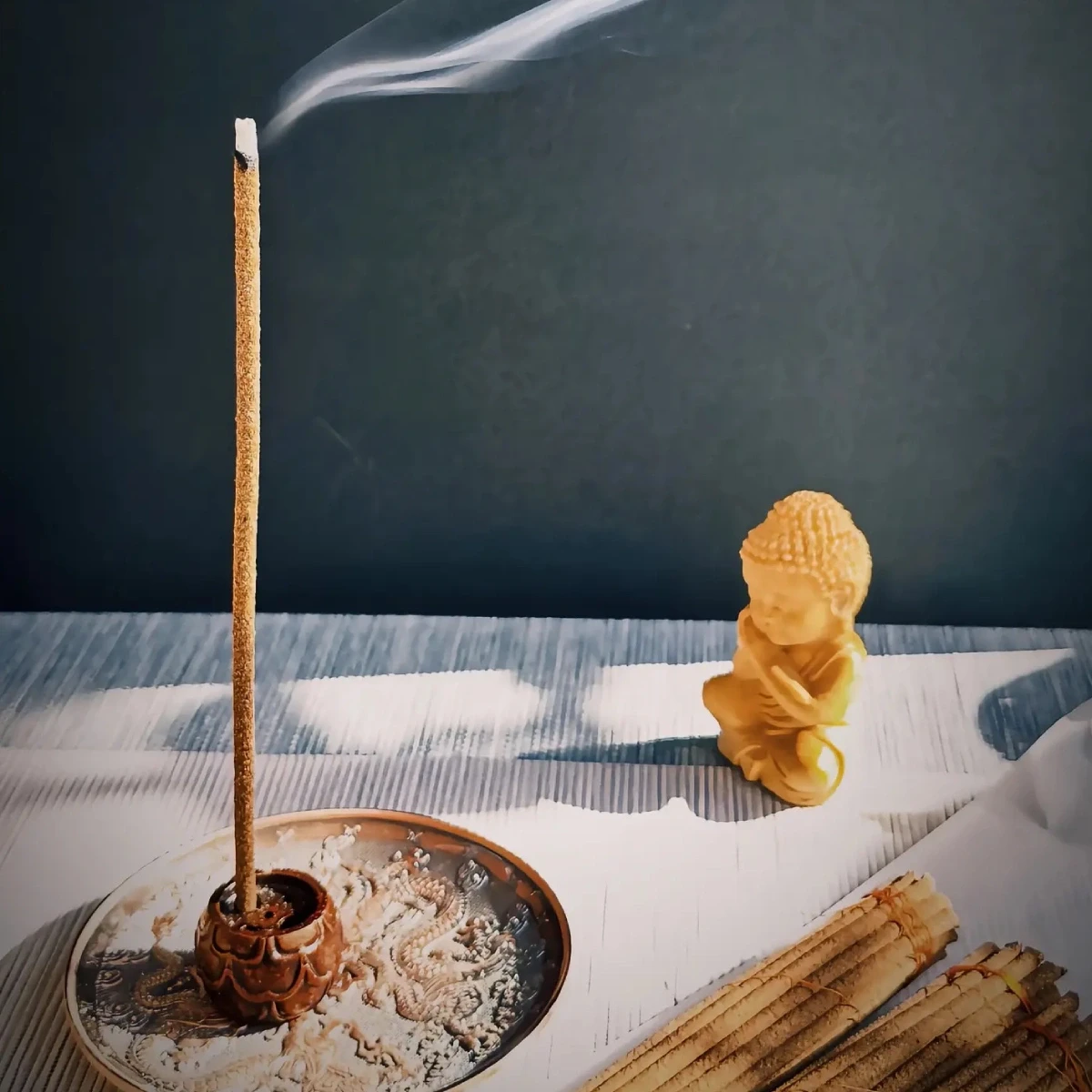 Traditional Sacred Tibetan Incense Sticks - Detail Shot