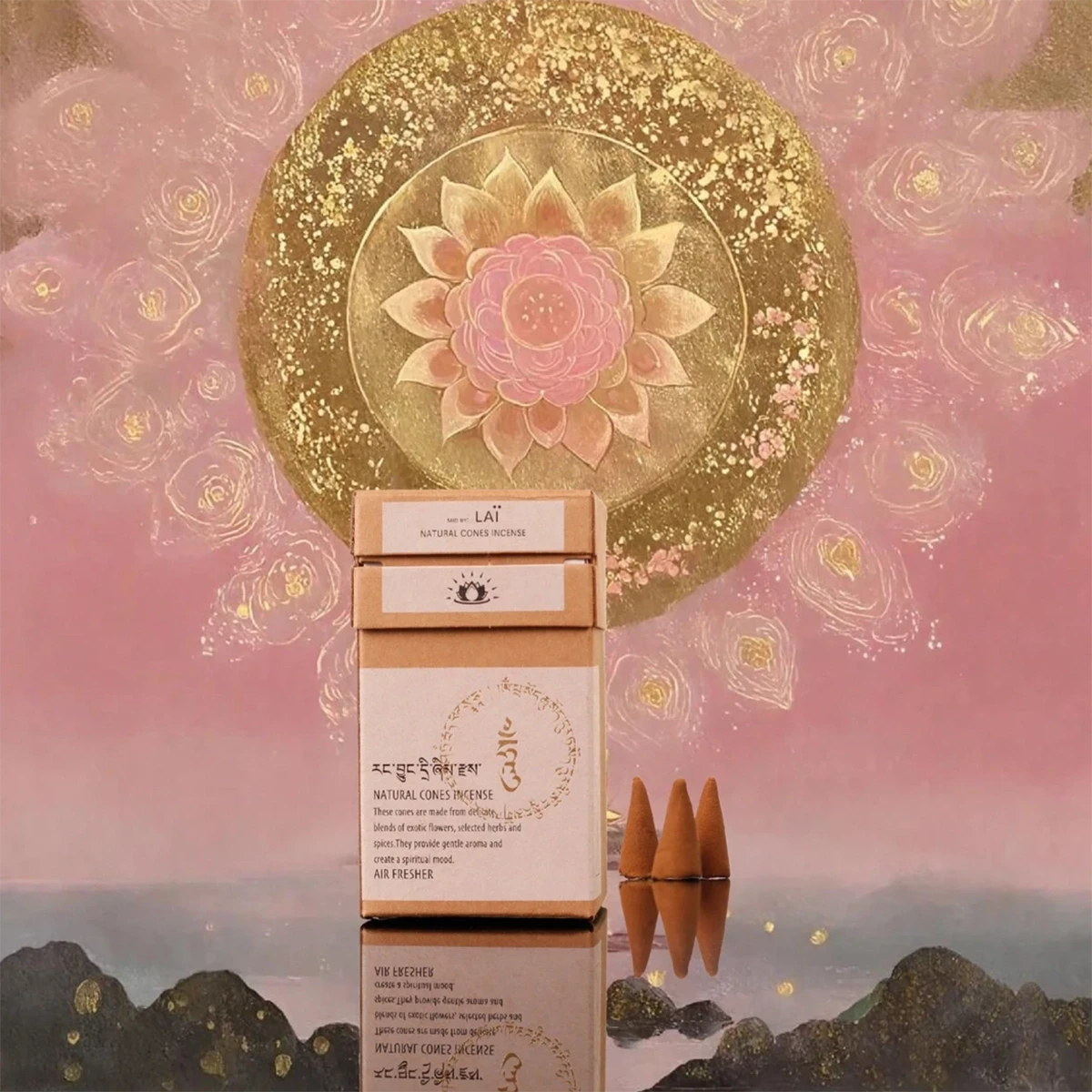 Himalayan Mystic Cones / Sacred Peak Cones - Back View