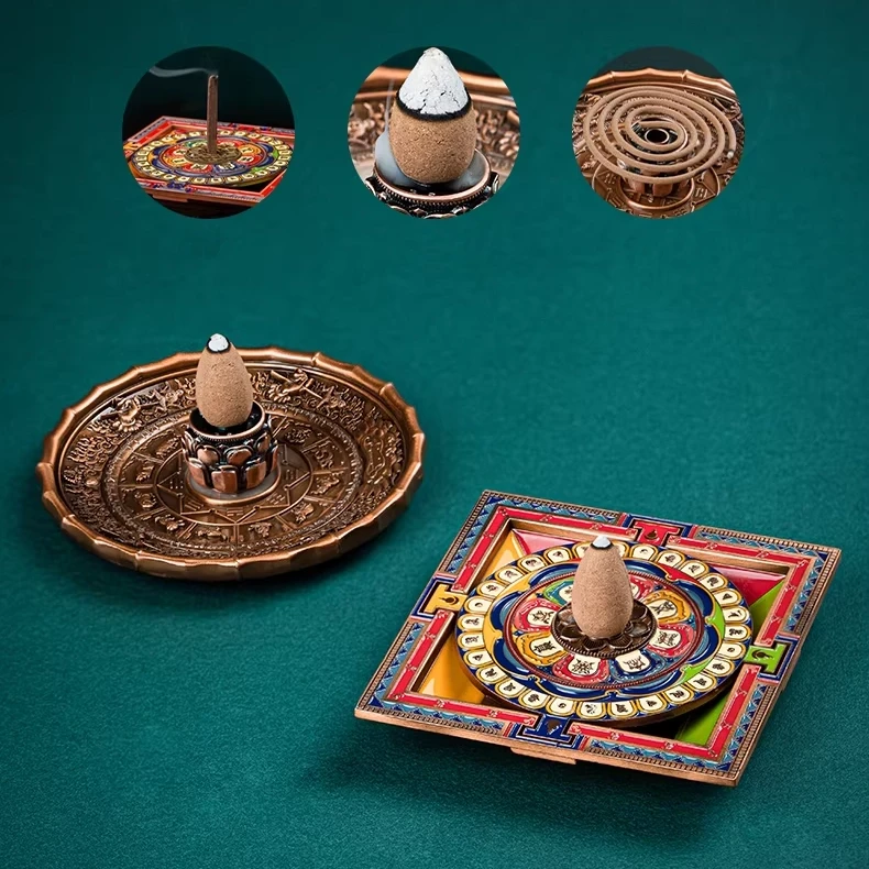 Incense Holder Used in Potala Palace 95 mm multicolored