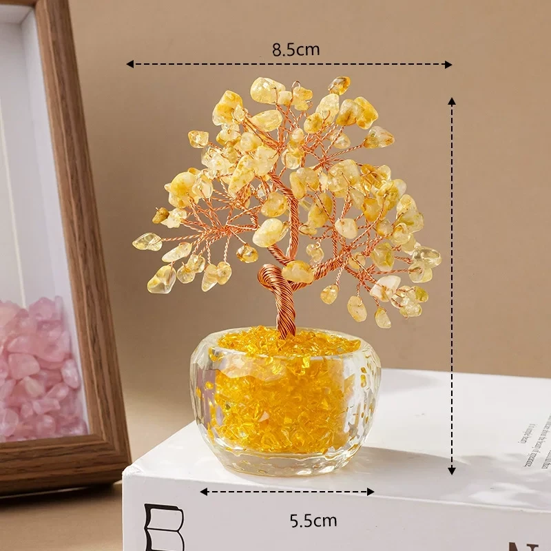 The Third-Eye Sentinel: Cosmic Intuition Spire, feng shui energy tree 12cm yellow