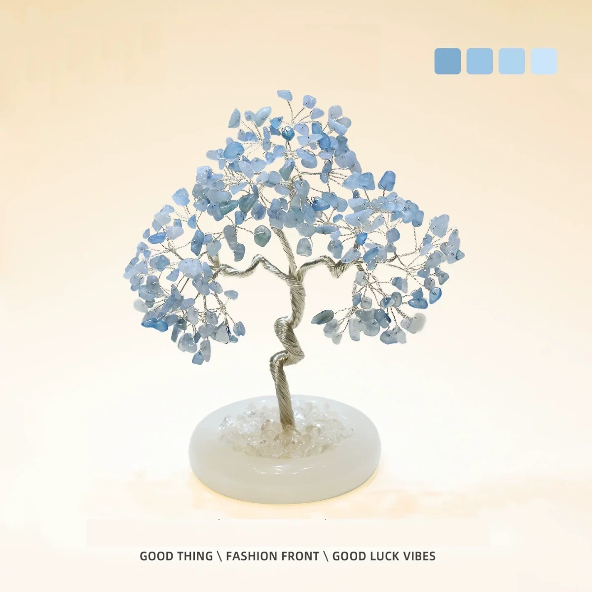 The Solar Flare: Prosperity Dynamo, feng shui energy tree 20mm blue