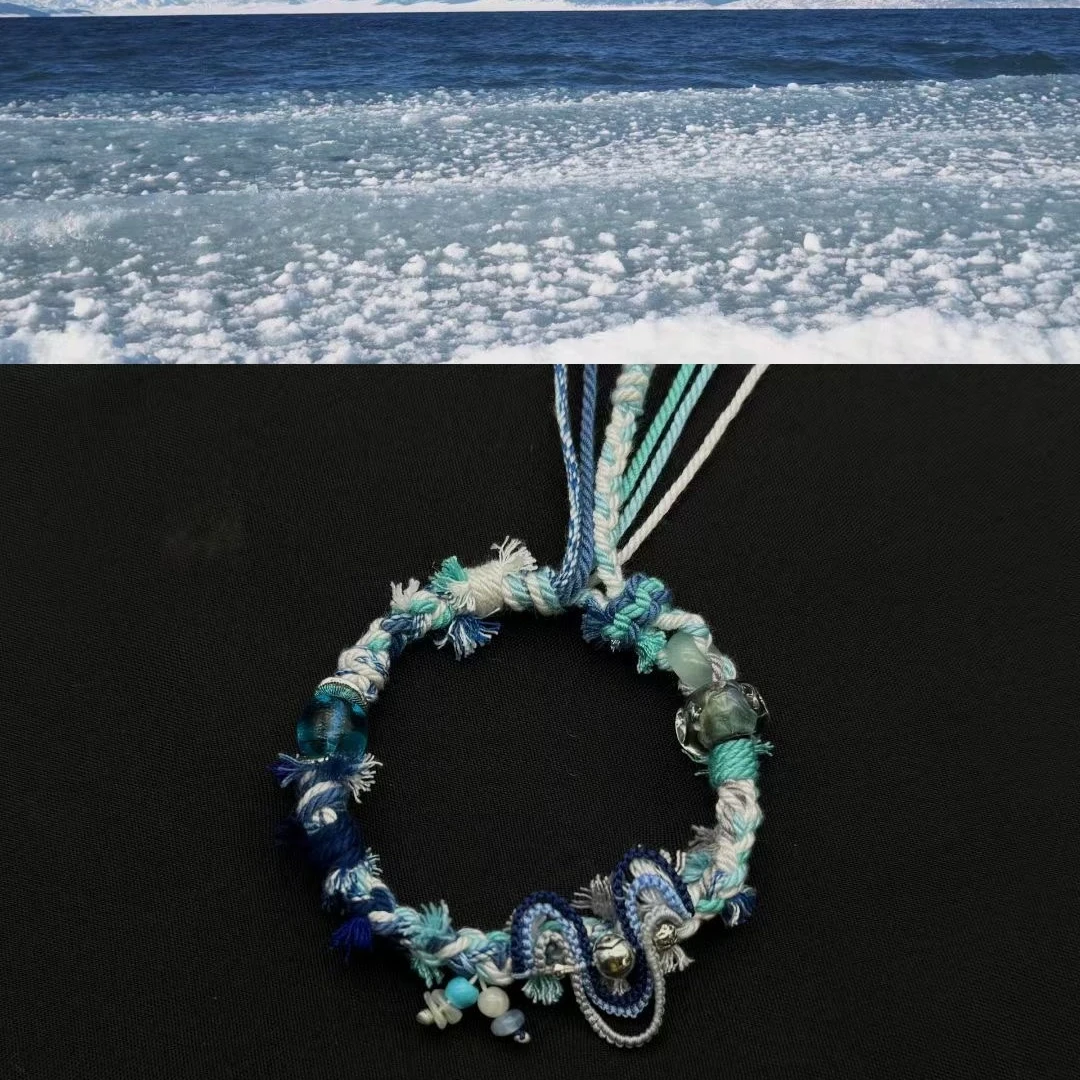 Himalayan Blessing: Handwoven Tibetan Lucky Knot Bracelet with Sacred Charms regular namtso